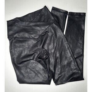 Offline Aerie Faux Leather‎ The Hugger High Waisted Crackle Leggings Size Small